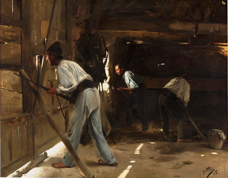 La défense de la cabane - Antonio Fillol Granell