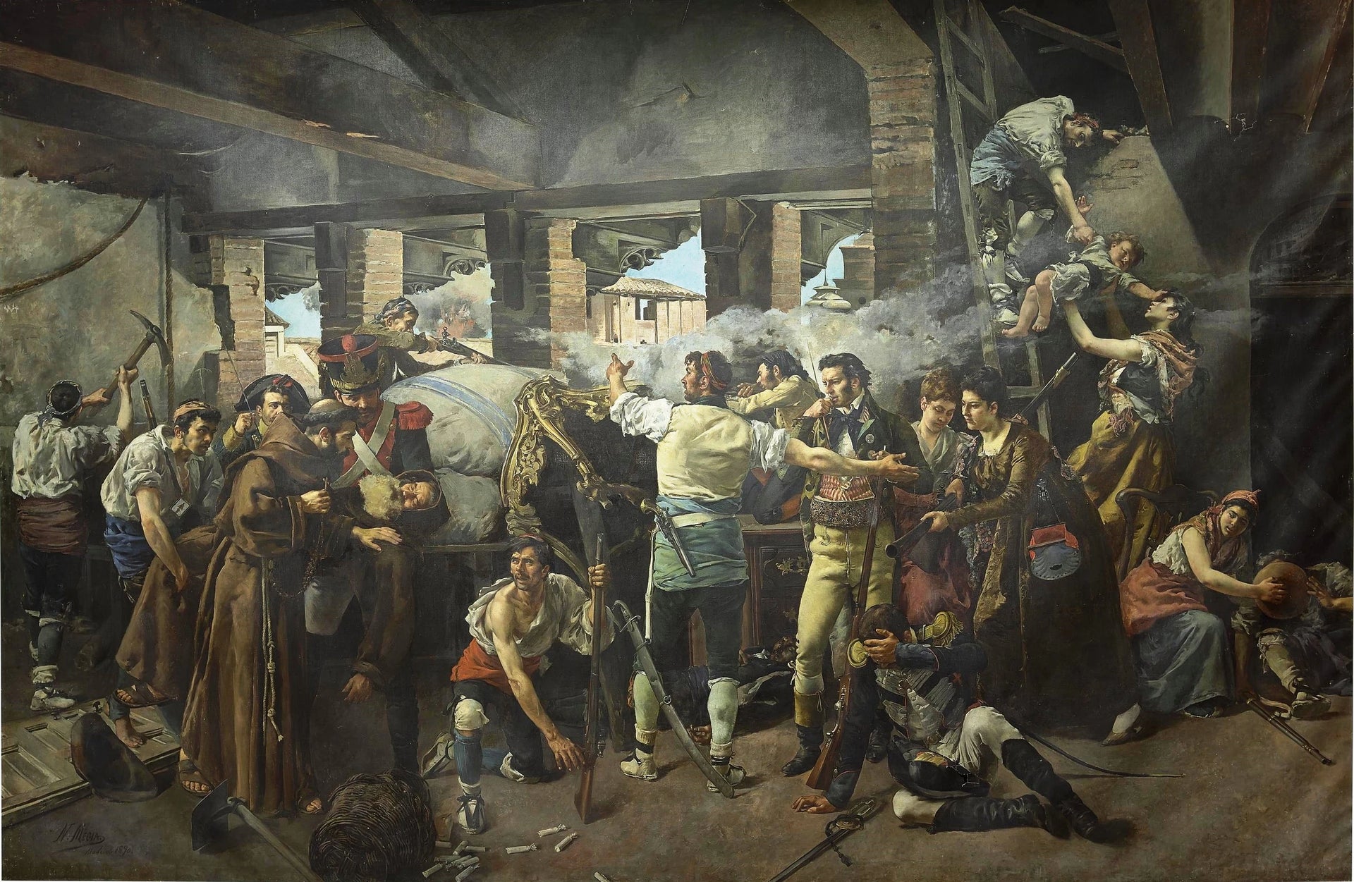 Défense du couvent de Santa Engracia de Saragosse 1809 - Nicolás Megía