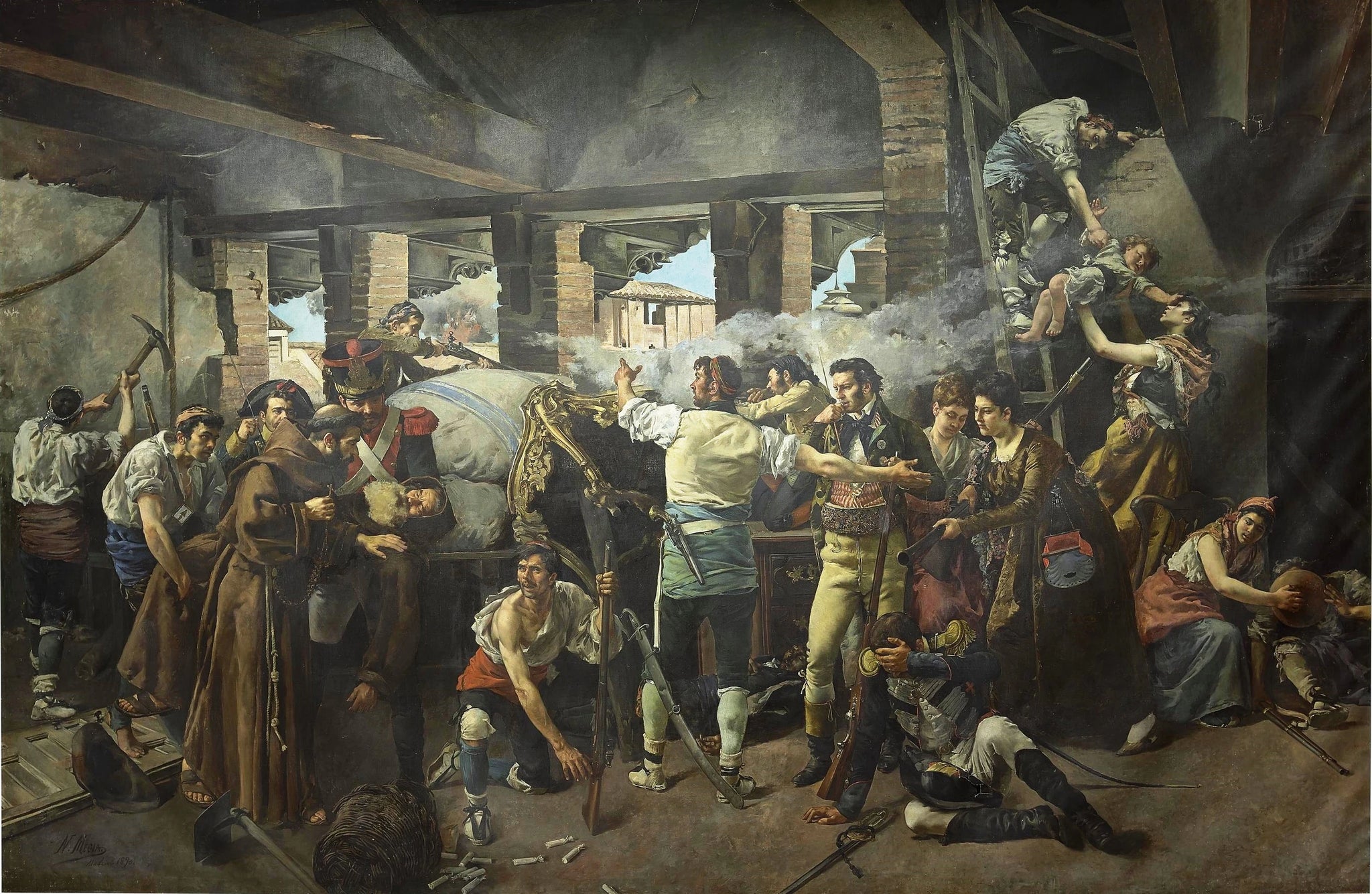Défense du couvent de Santa Engracia de Saragosse 1809 - Nicolás Megía