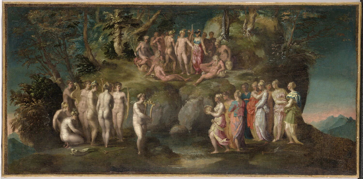 Le défi des Piérides - Rosso Fiorentino (Giovanni Battista di Jacopo, dit)