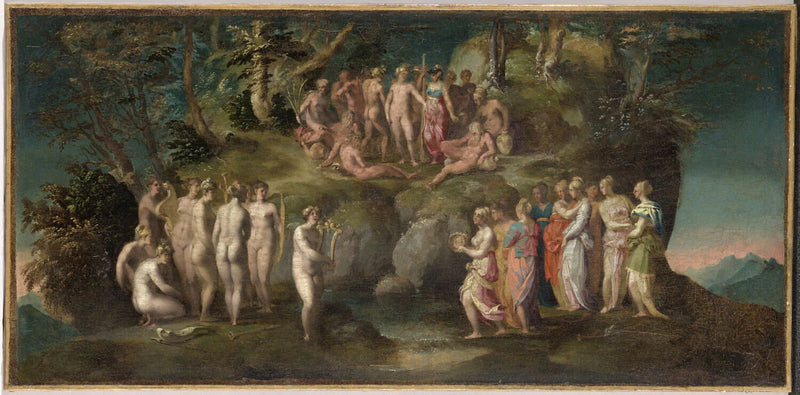 Le défi des Piérides - Rosso Fiorentino (Giovanni Battista di Jacopo, dit)