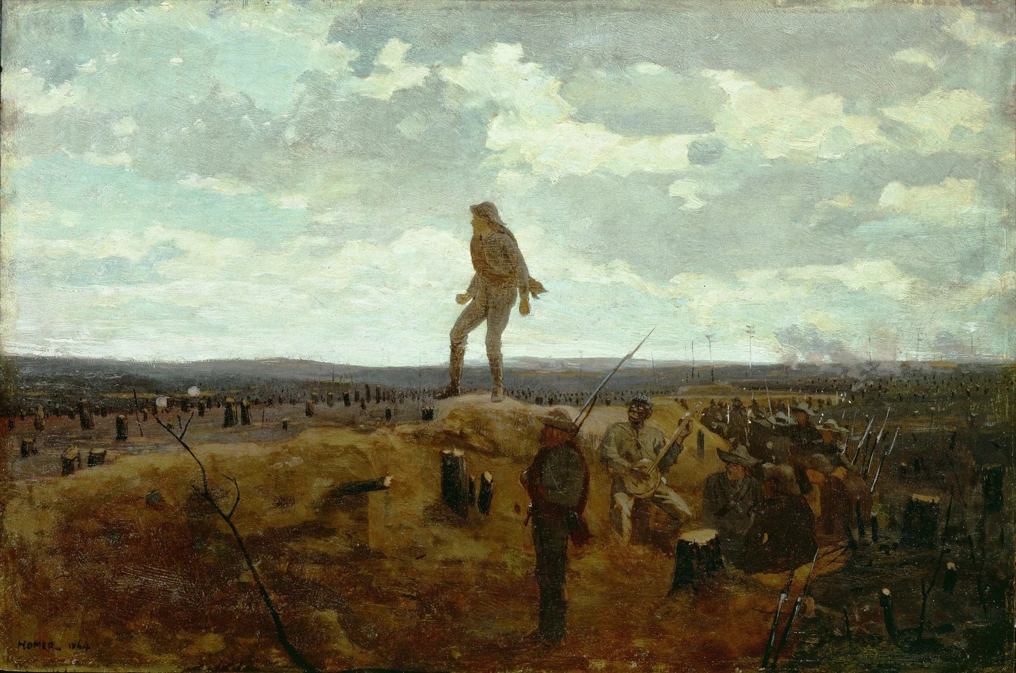 Défiance : Un coup d'éclat avant Saint-Pétersbourg - Winslow Homer image 1 reproduction artisanale de tableau