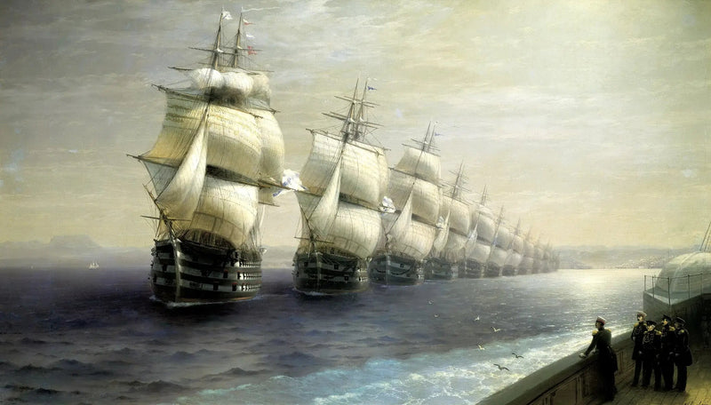 Défilé de la flotte de la mer Noire - Ivan Aïvazovski