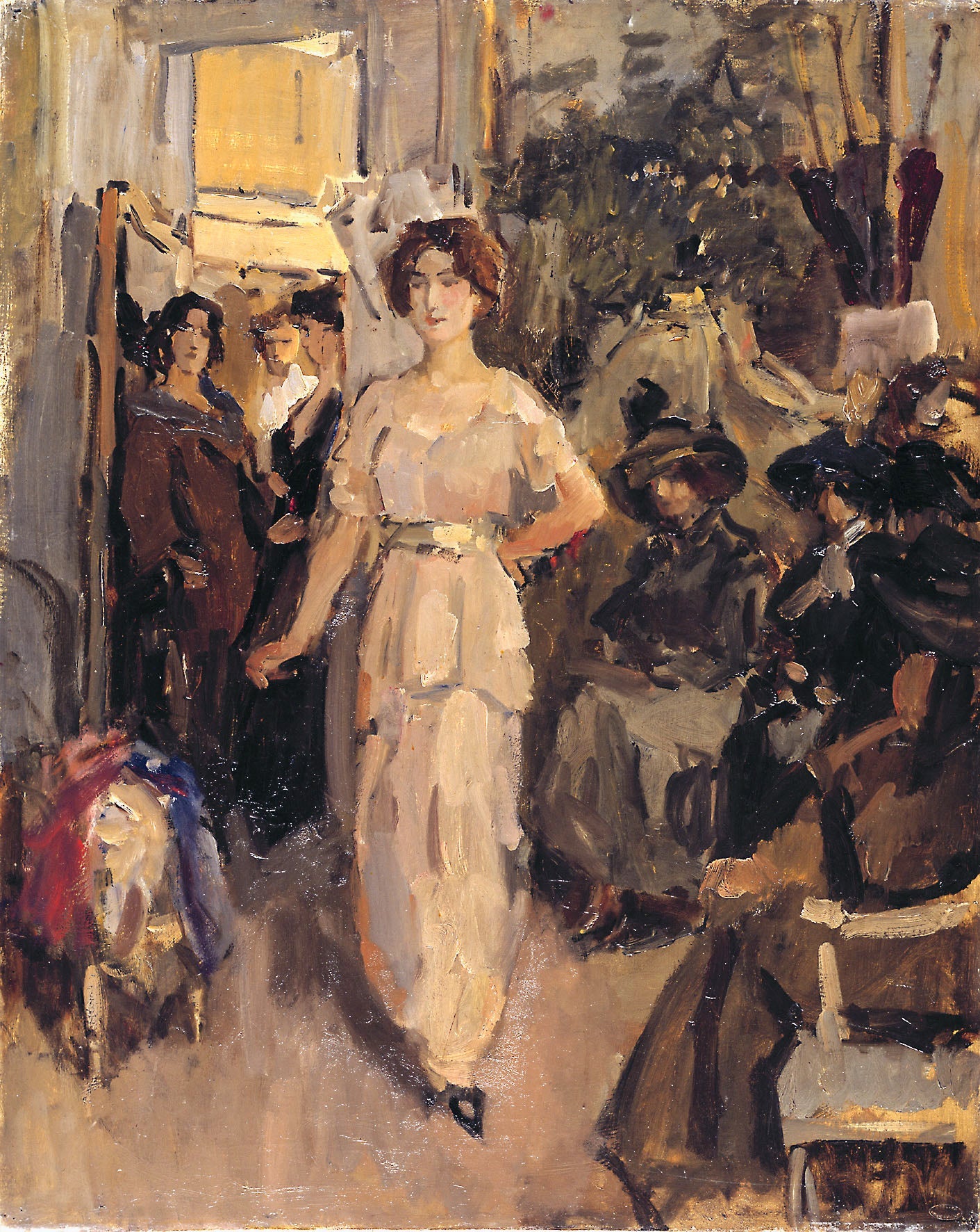Défilé de mode chez Hirsch - Isaac Israëls image 1 reproduction artisanale de tableau