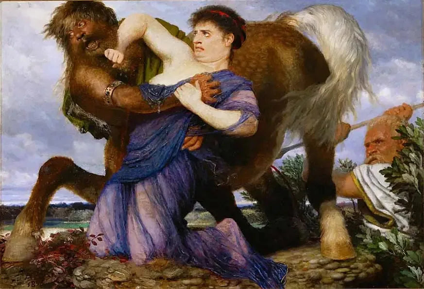 Déjanire et Nessus - Arnold Böcklin image 1 reproduction artisanale de tableau