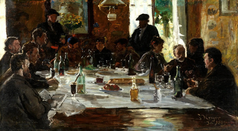 Déjeuner d'artistes. Cernay-la-Ville - Peder Severin Krøyer