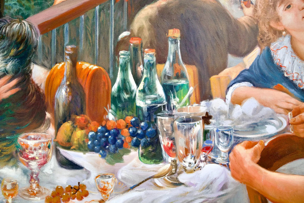 Déjeuner des Canotiers (Renoir) - Alpha Reproduction | 160 x 120 cm image 15 copie de tableau peinte à la main