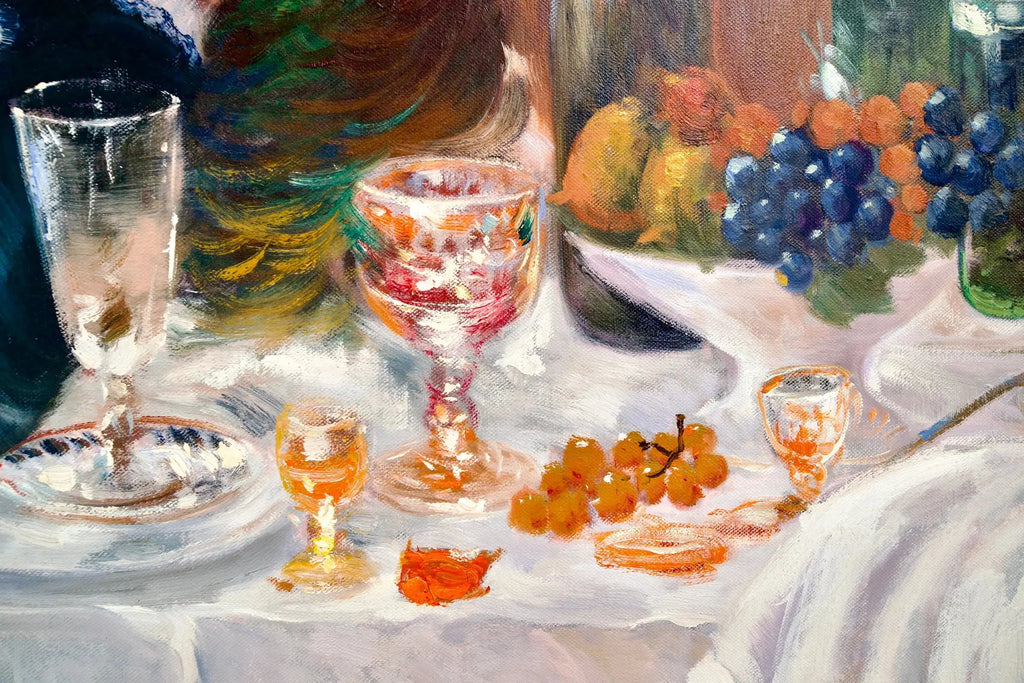 Déjeuner des Canotiers (Renoir) - Alpha Reproduction | 160 x 120 cm image 18 copie peinte à la main à l’huile