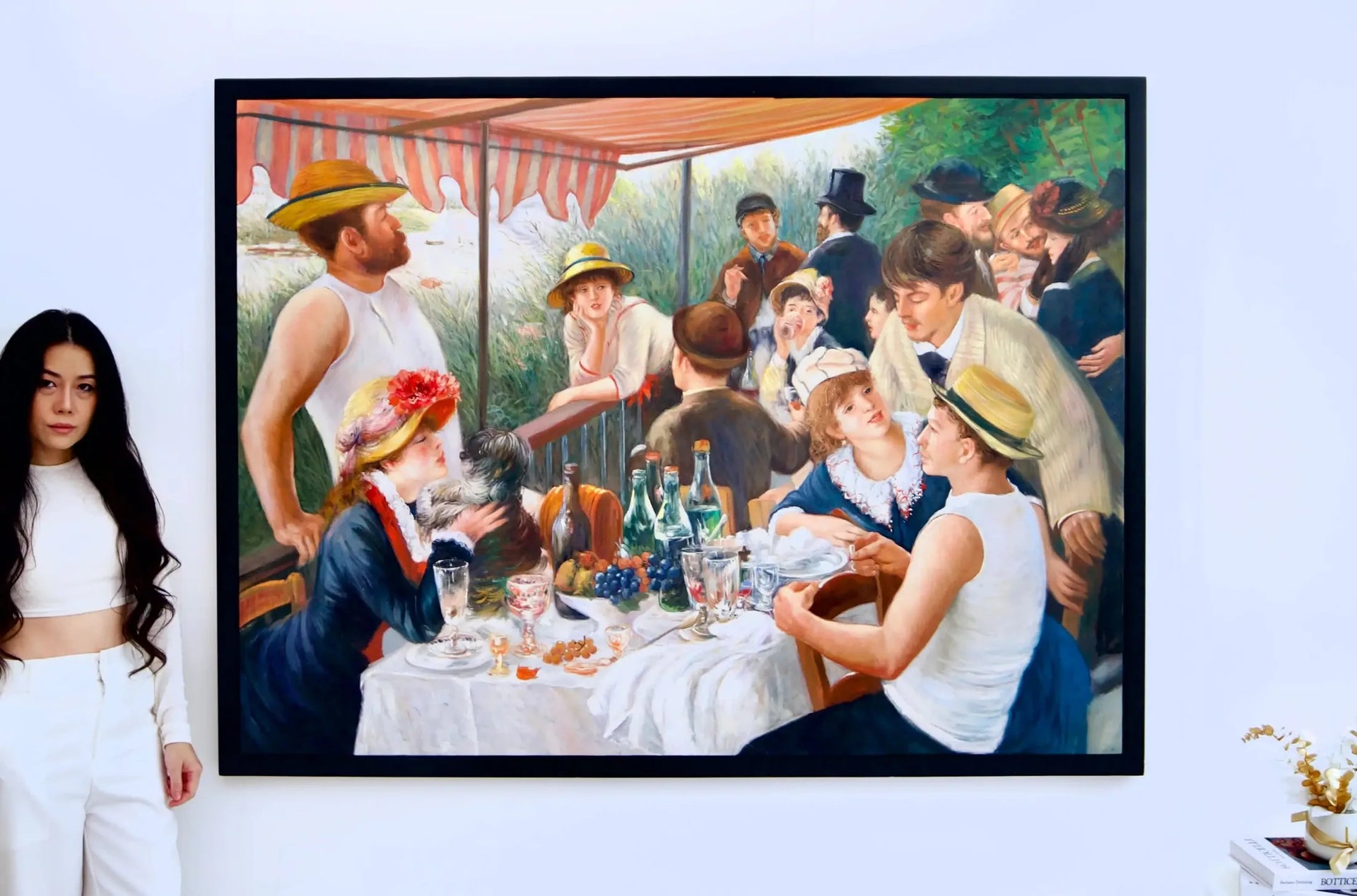Déjeuner des Canotiers (Renoir) - Alpha Reproduction | 160 x 120 cm image 2 tableau peint à l’huile sur toile