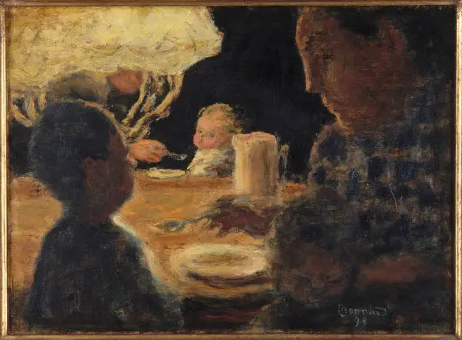 Déjeuner sous la lampe - Pierre Bonnard