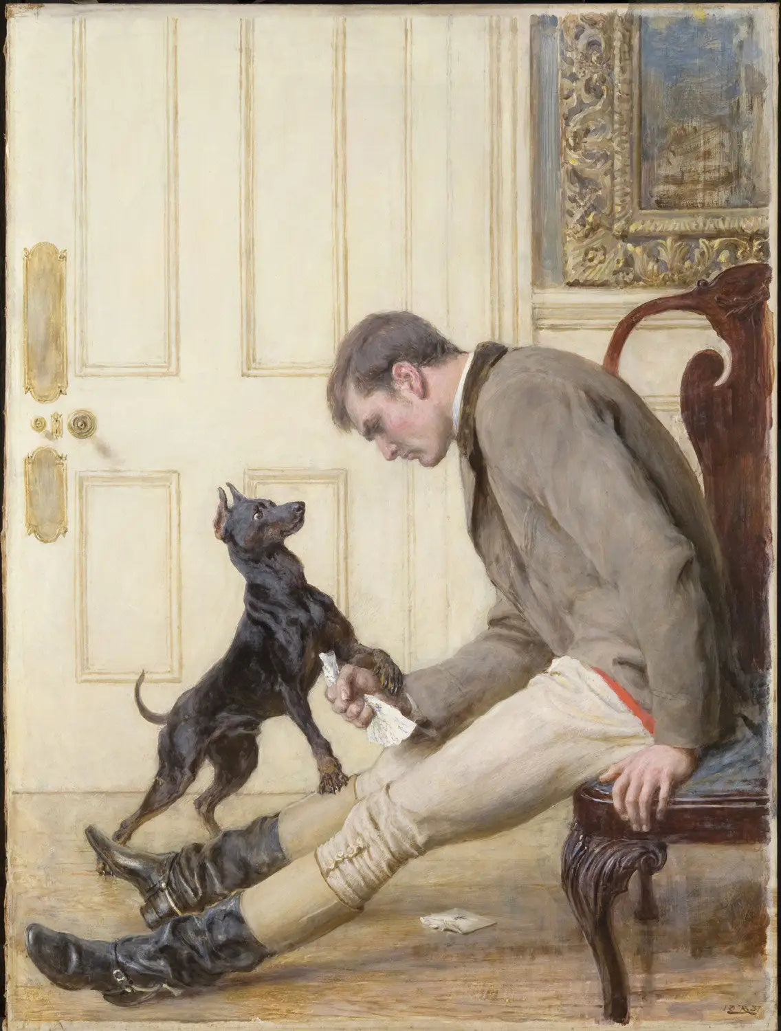 Délaissée - Briton Rivière image 1 tableau peint à l’huile sur toile
