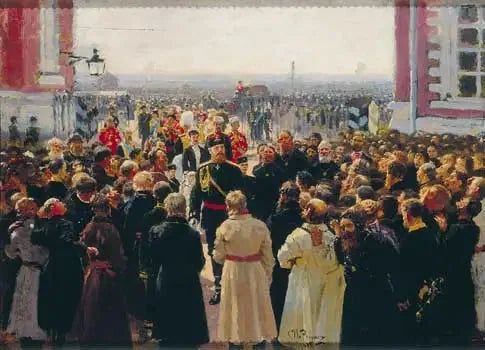 Délégation de voïgts devant Alexandre III - Ilya Repin image 1 reproduction artisanale de tableau