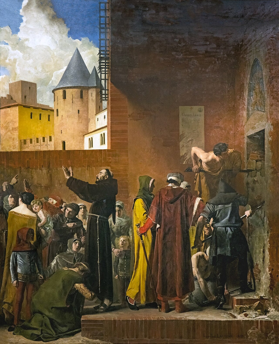 Délivrance des emmurés de Carcassonne - Jean-Paul Laurens image 1 copie peinte à la main à l’huile