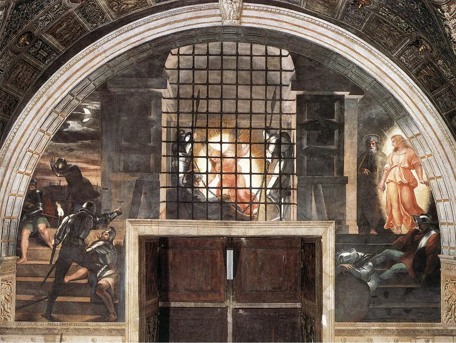 La Délivrance de saint Pierre - Raphaël Sanzio