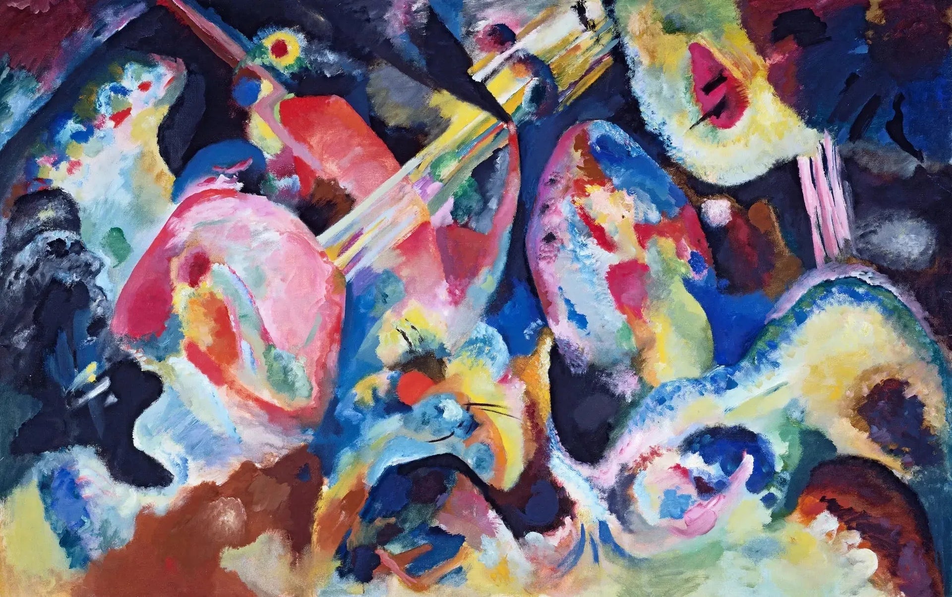 Déluge d'improvisation - Vassily Kandinsky image 1 copie peinte à la main à l’huile