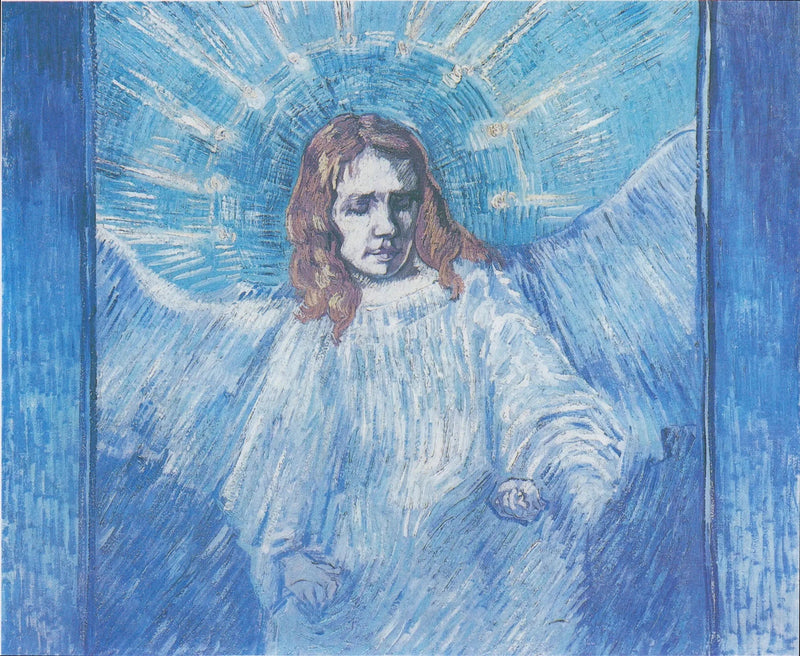Demi-figure d'ange (d'après Rembrandt) - Vincent van Gogh