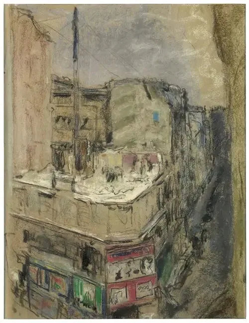 Démolition rue de Calais (60.1.2) - Édouard Vuillard image 1 reproduction artisanale de tableau