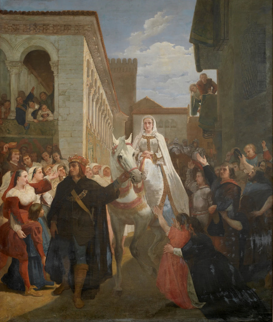 Démonstration du roi Enrique IV de Castille aux habitants de Ségovie - Juan García Martínez
