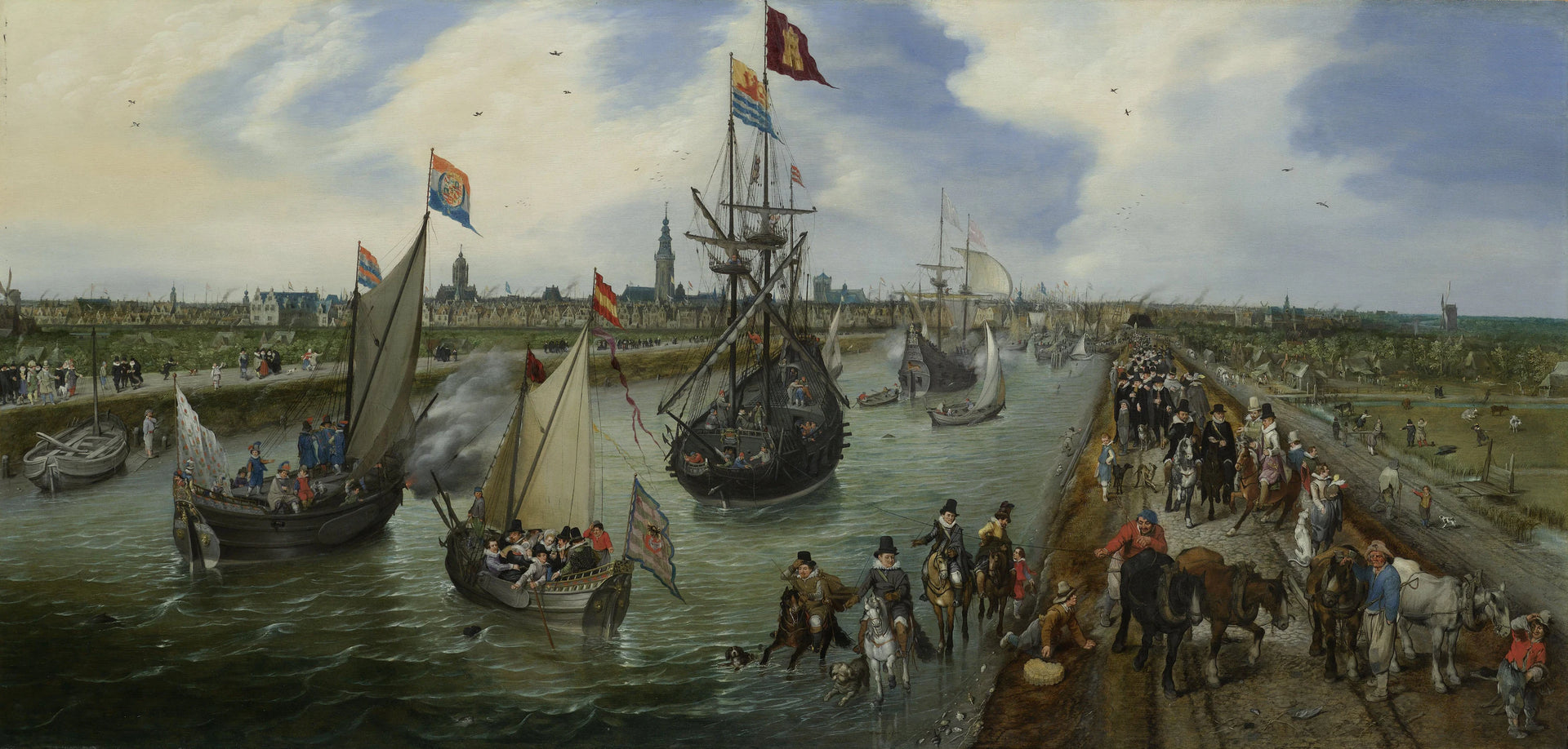 Le départ d'un dignitaire de Middelburg - Adriaen Pietersz van de Venne