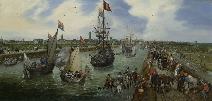 Le départ d'un dignitaire de Middelburg - Adriaen Pietersz van de Venne