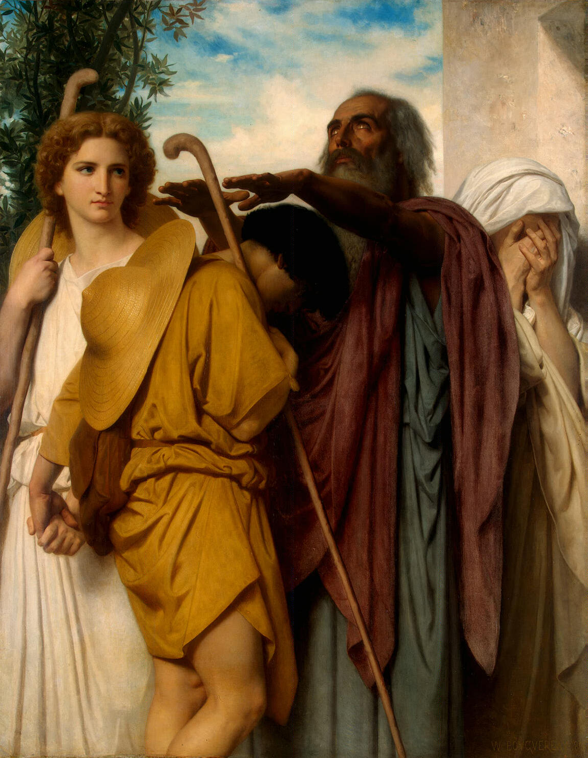 Le Départ de Tobie (1860) - Bouguereau