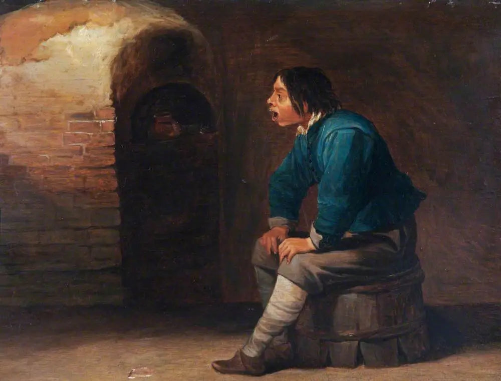 Dépasser un four - David Teniers le Jeune image 1 copie peinte à la main à l’huile