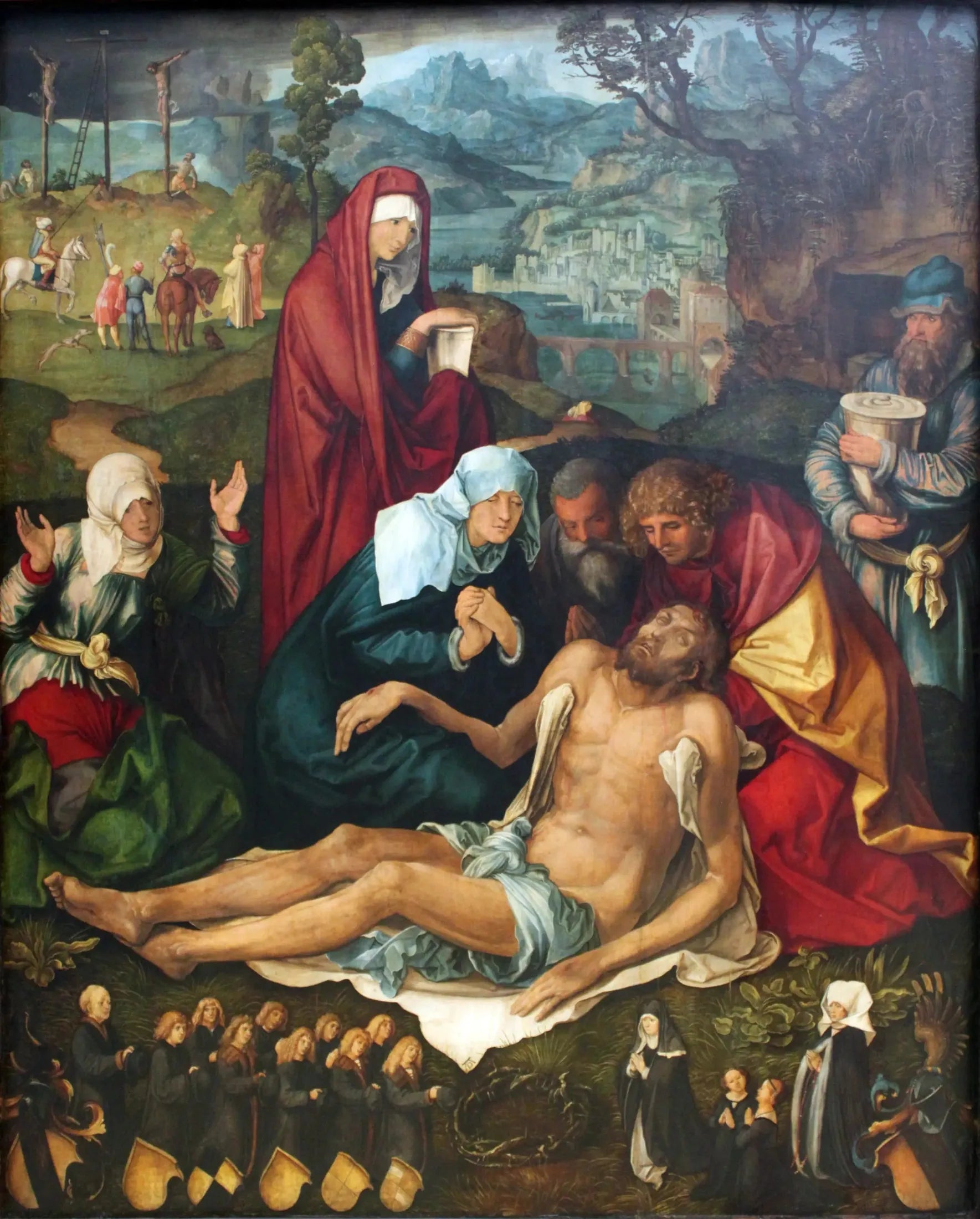 Déploration du Christ - Albrecht Dürer image 1 copie peinte à la main à l’huile