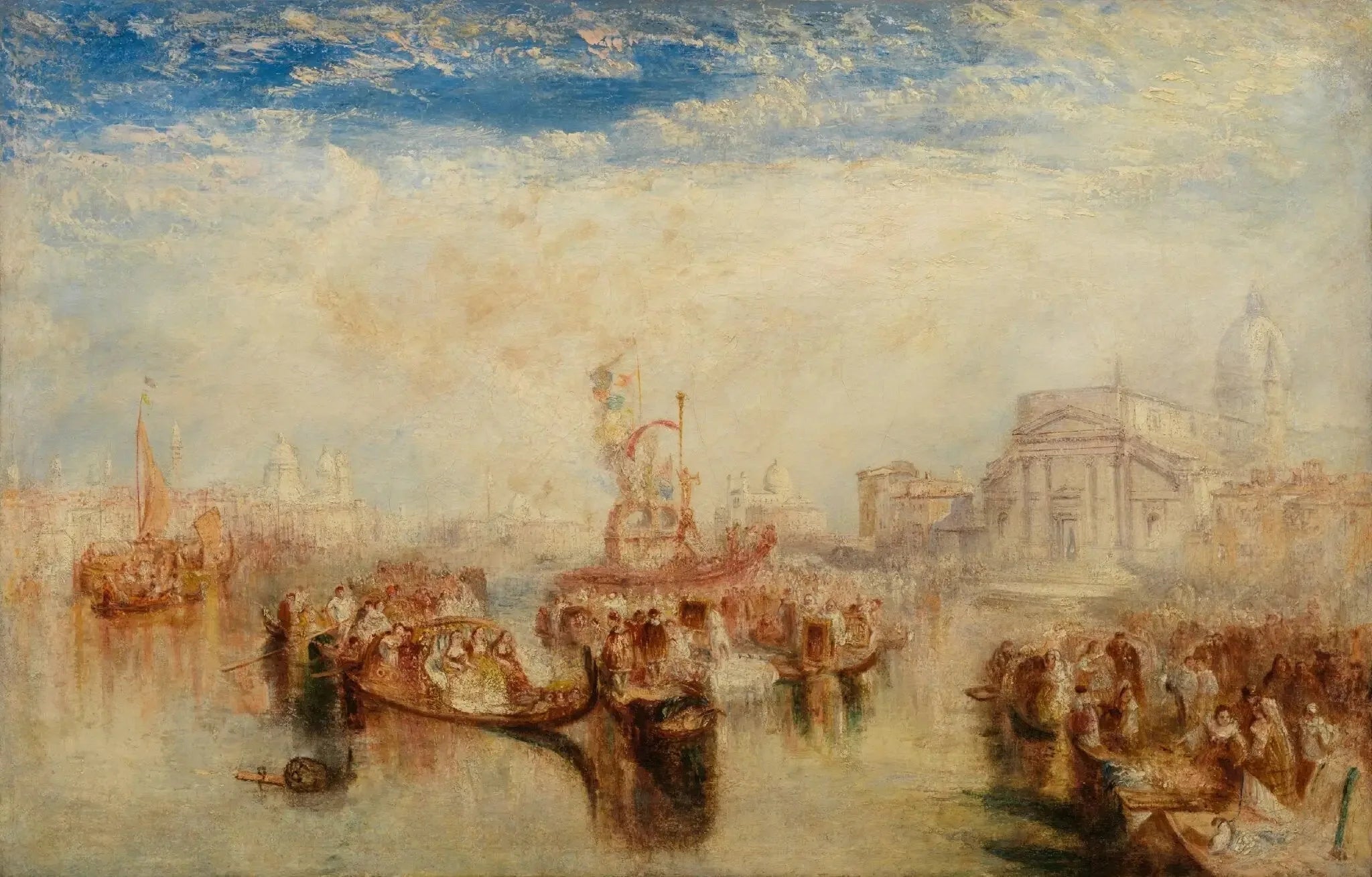 Depositing of John Bellini’s Three Pictures in La Chiesa Redentore, Venice - J. M. W. Turner image 1 reproduction réalisée par Alpha Reproduction