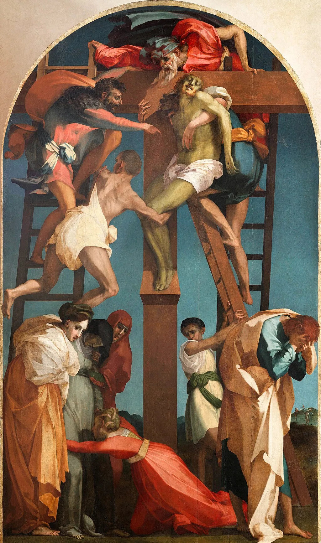 Déposition de la Croix - Rosso Fiorentino image 1 reproduction artisanale de tableau