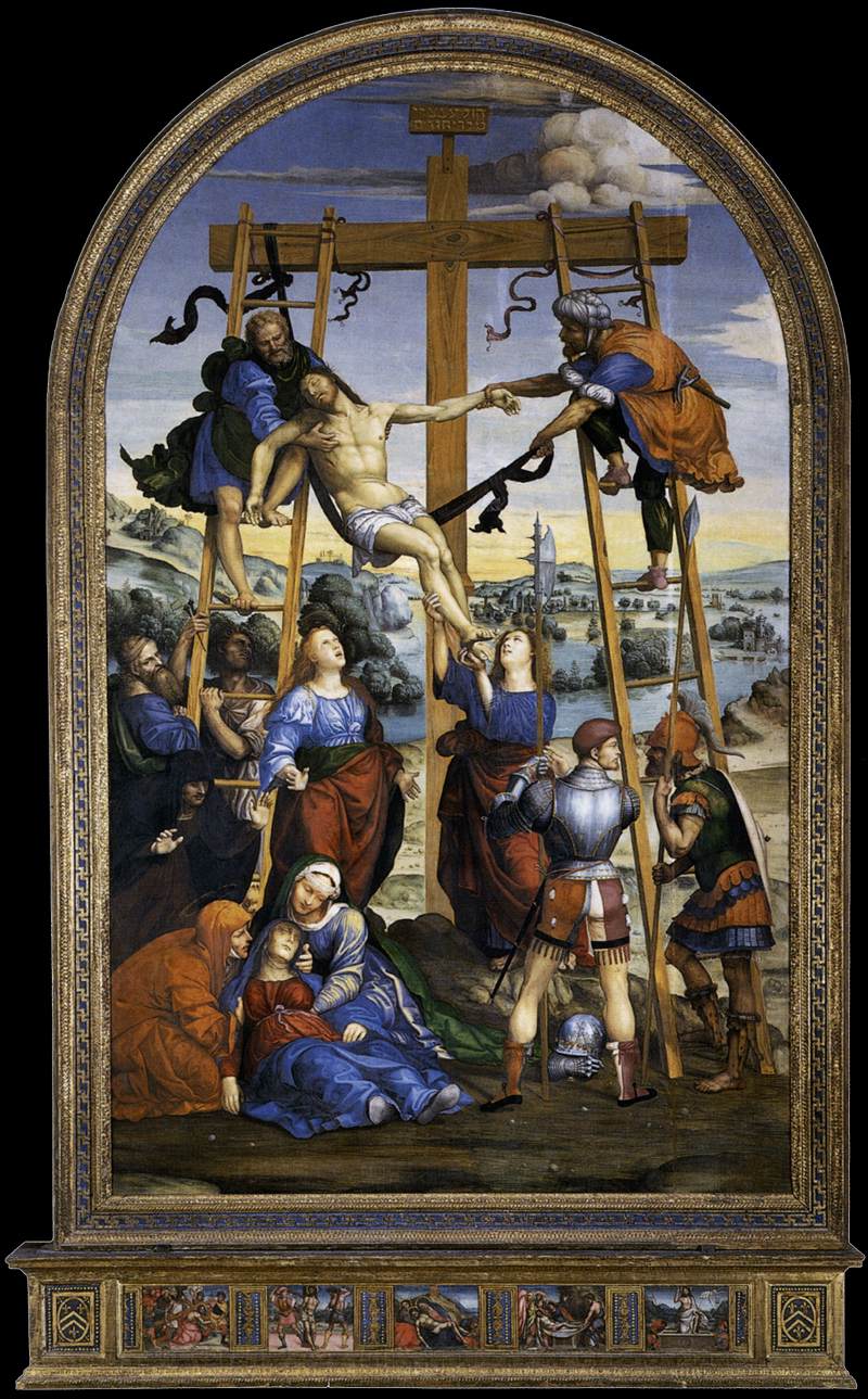 Déposition du Saint-Croix - Il Sodoma (Giovanni Antonio Bazzi) image 1 copie de tableau peinte à la main