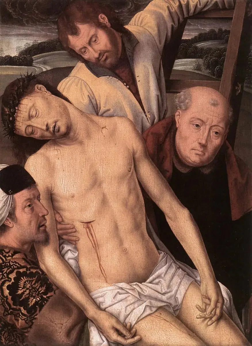 Déposition - Hans Memling image 1 copie peinte à la main à l’huile