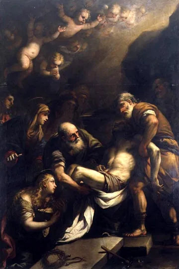 Déposition - Luca Giordano image 1 copie de tableau peinte à la main