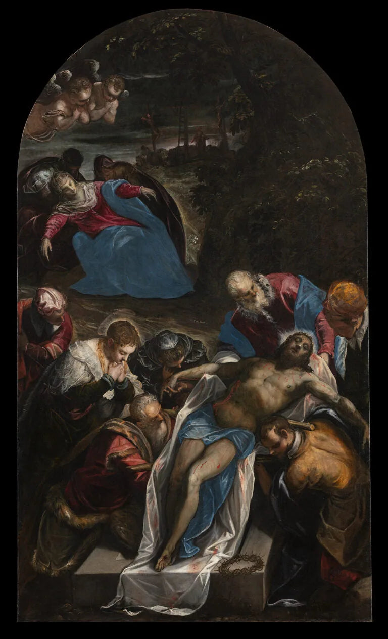 Dépôt dans le Sépulcre - Jacopo Tintoretto image 1 reproduction artisanale de tableau