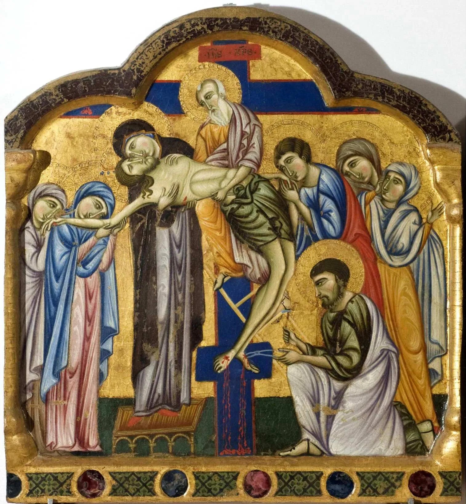 Dépôt du Christ de la Croix - Master of Saint Francis image 1 reproduction de peinture à l’huile