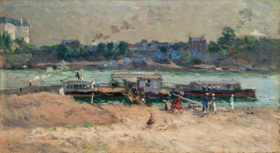 Depuis les rives de la Seine - Albert Lebourg image 1 tableau peint à l’huile sur toile