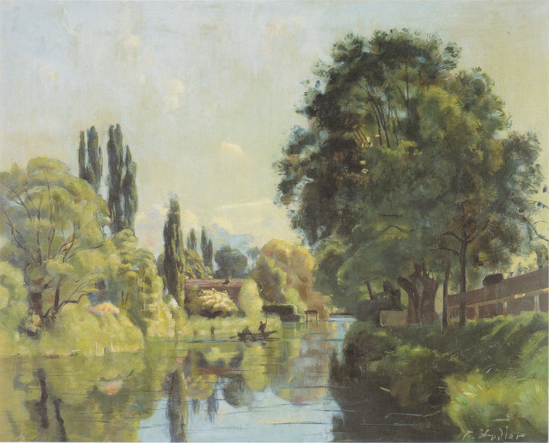 Der Aarekanal bei Thun - Ferdinand Hodler