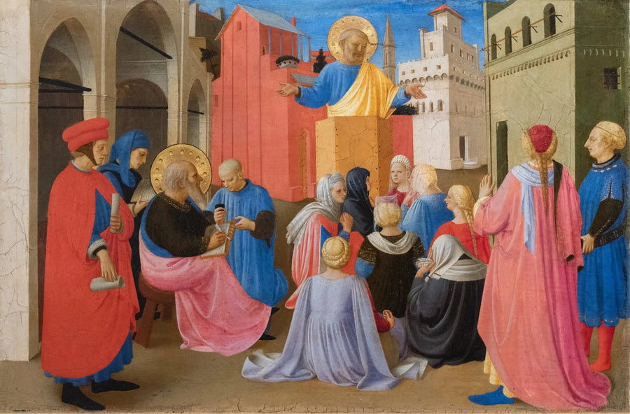 Der heilige Petrus predigt in Anwesenheit des hl. Markus - Fra Angelico