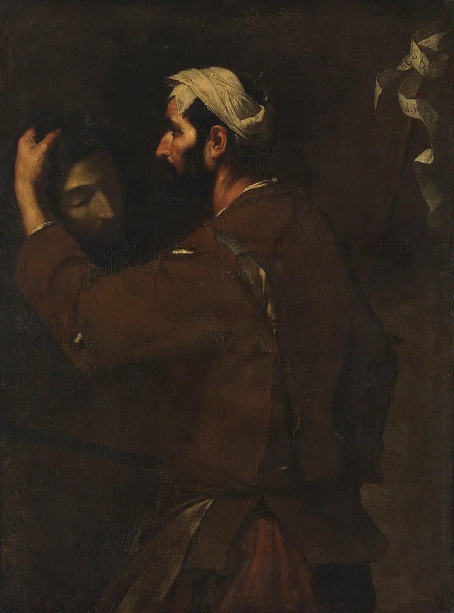 Der Henker mit dem Haupte Johannes des Täufers - Jusepe de Ribera image 1 copie peinte à la main à l’huile