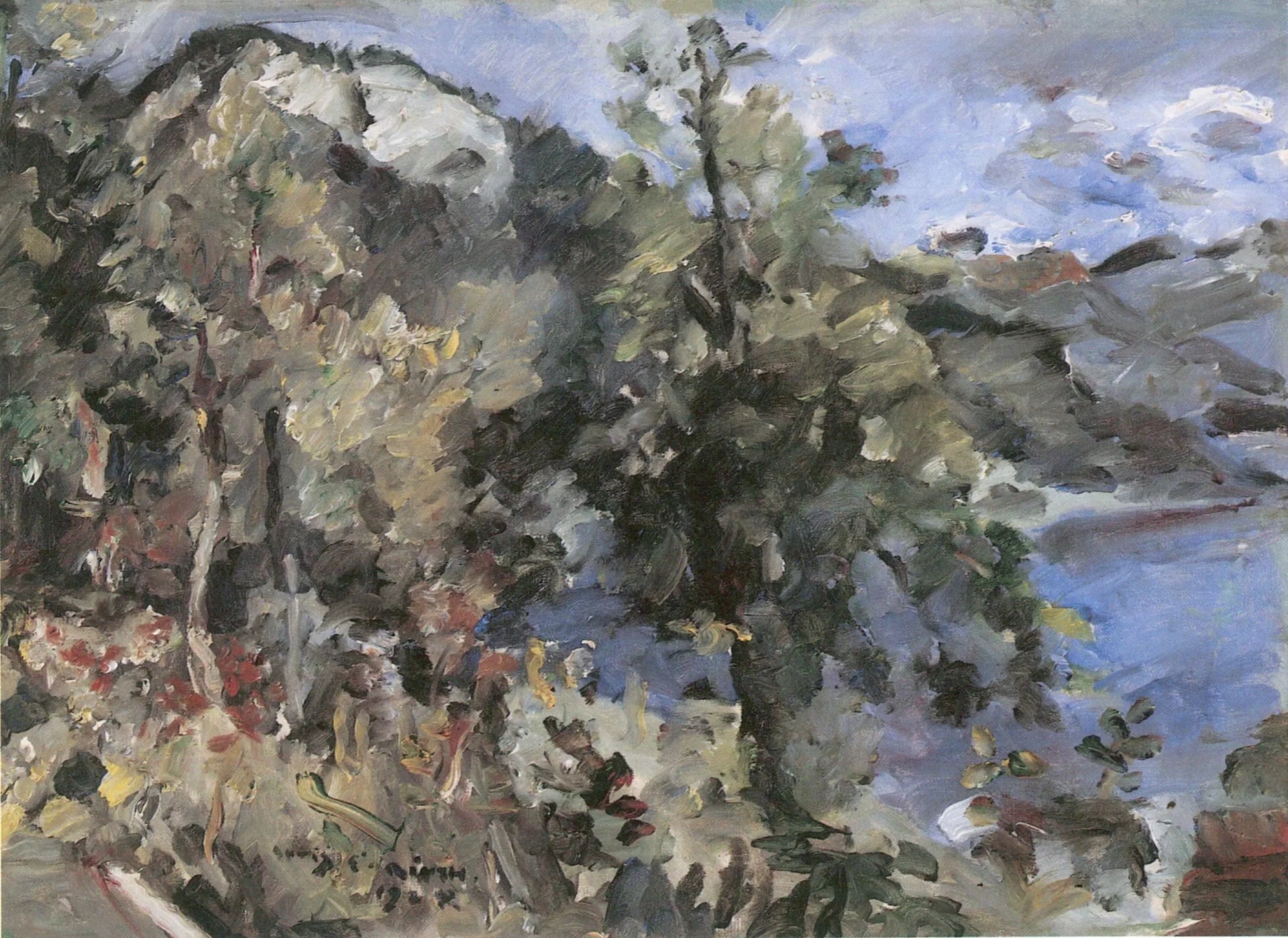 Der Jochberg am Walchensee - Lovis Corinth image 1 reproduction artisanale de tableau