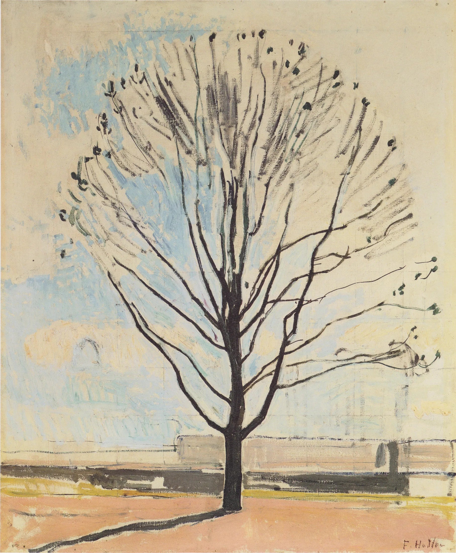 Der kahle Baum - Ferdinand Hodler image 1 tableau peint à l’huile sur toile
