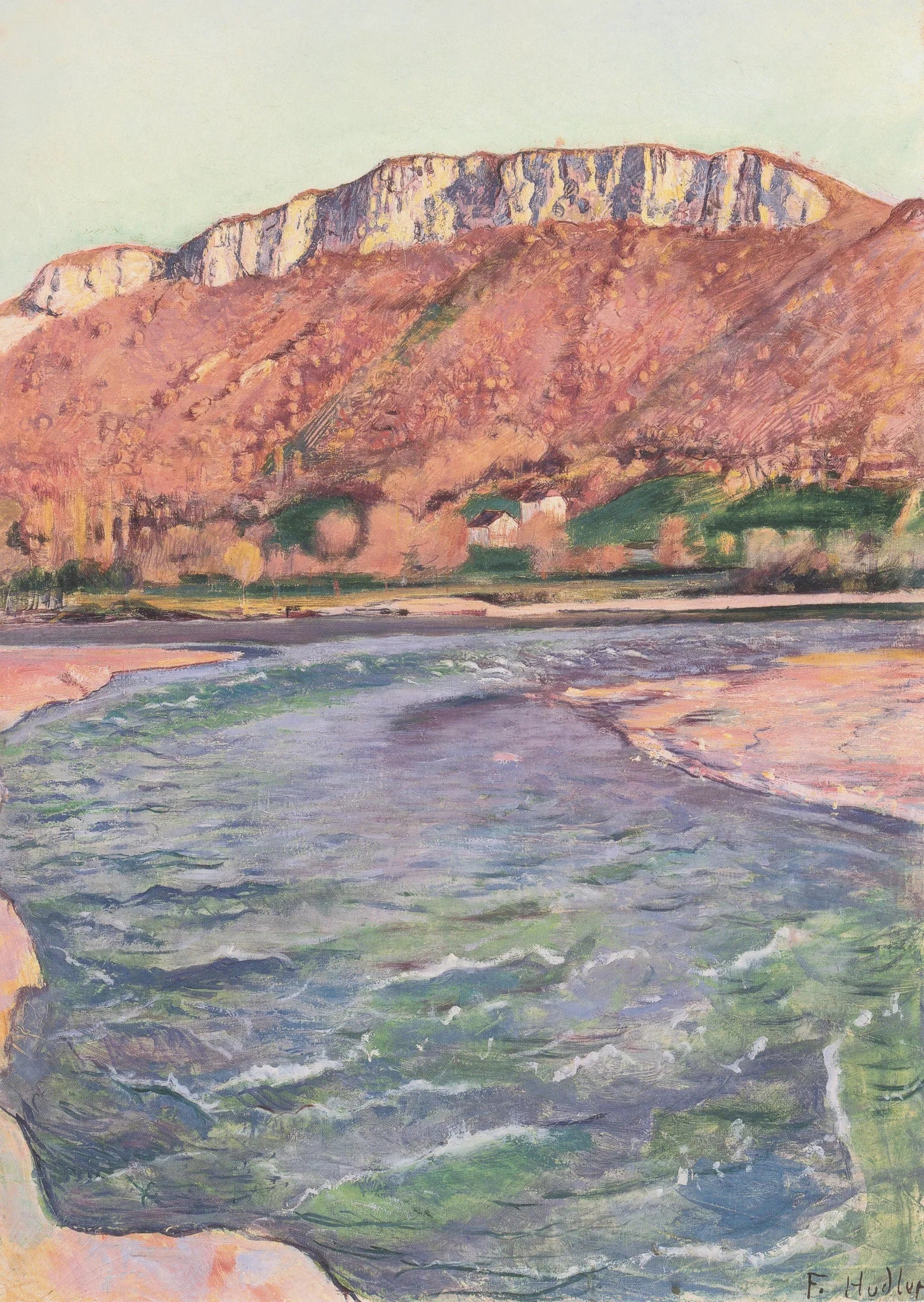 Der Salève im Herbst - Ferdinand Hodler image 1 reproduction réalisée par Alpha Reproduction