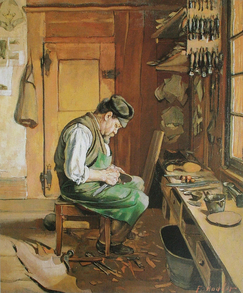Der Schuhmacher - Ferdinand Hodler