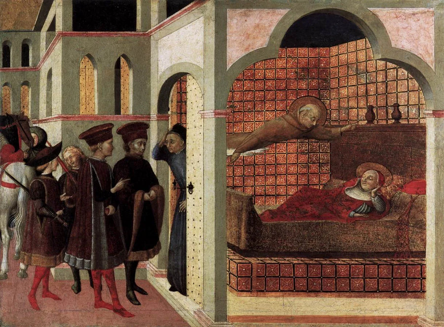 Der selige Ranieri von Borgo San Sepolcro erscheint einem römischen Kardinal im Schlaf - Sassetta