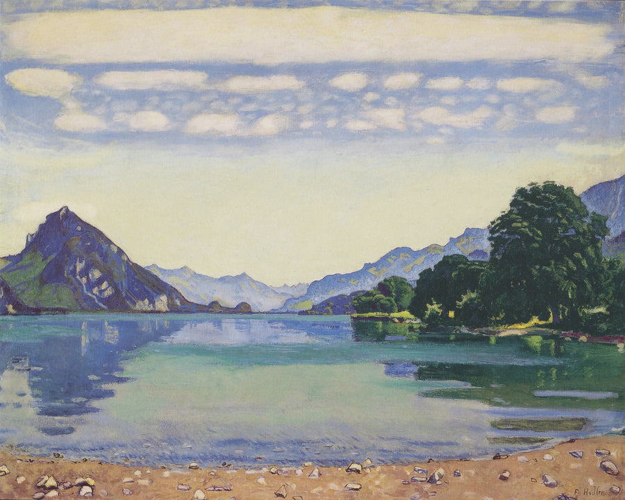 Der Thunersee von Lessigen aus - Ferdinand Hodler