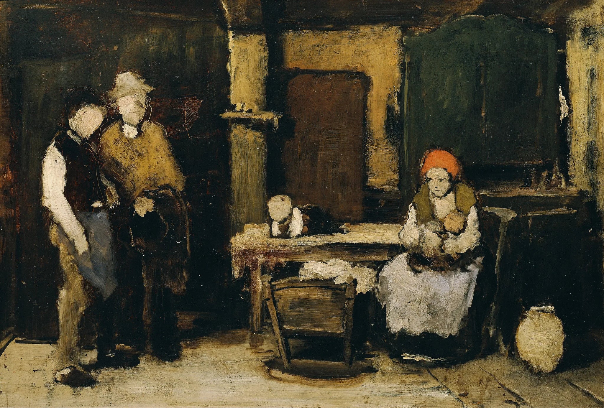 Der Trinker - Mihály Munkácsy image 1 reproduction de peinture à l’huile