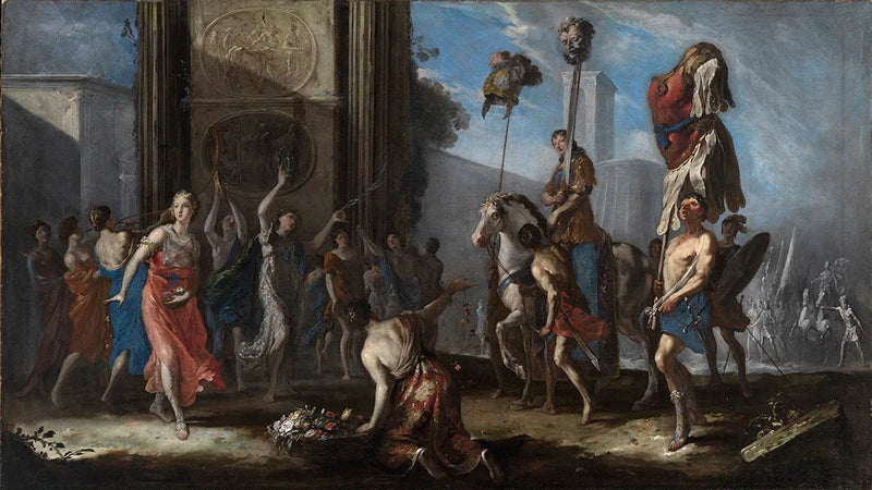 Der Triumph des Davids - Johann Heinrich Schönfeld