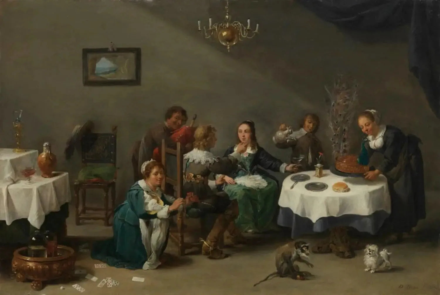Der verlorene Sohn - David Teniers le Jeune image 1 copie peinte à la main à l’huile