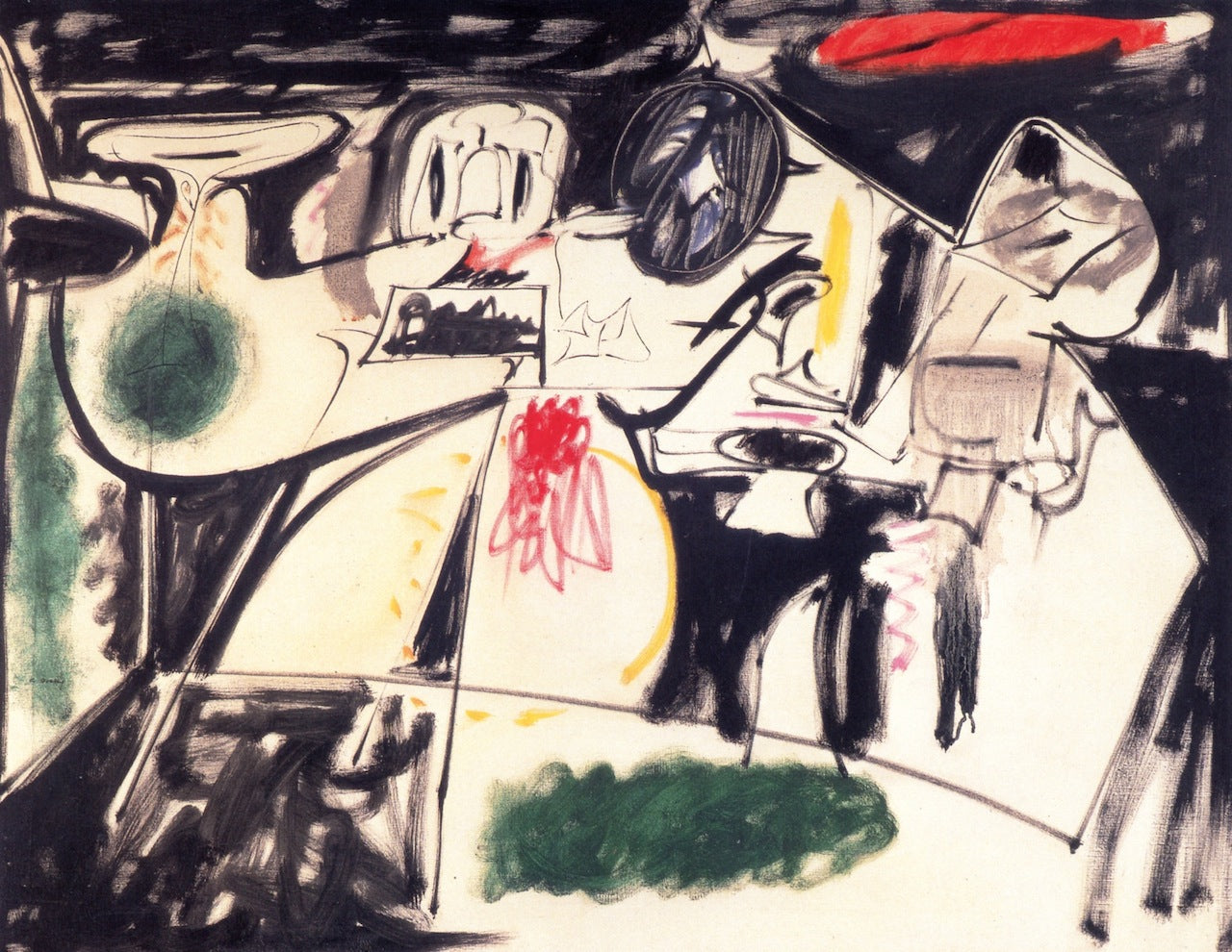 Dernier tableau (Le moine noir) - Arshile Gorky image 1 reproduction artisanale de tableau