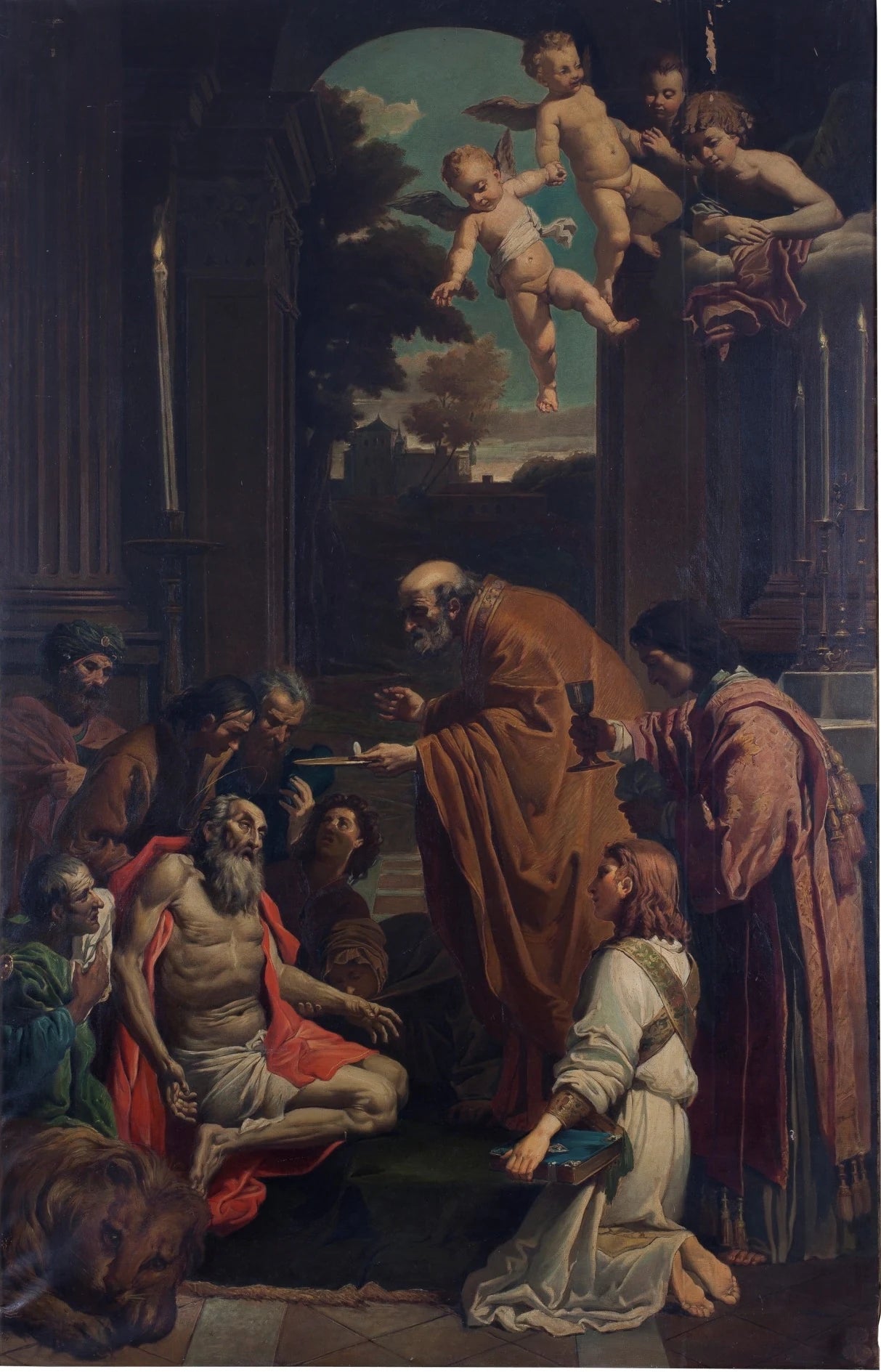 Dernière Communion de Saint Jérôme ou Le Viatique de Saint Jérôme - Luis Alvarez Catalá
