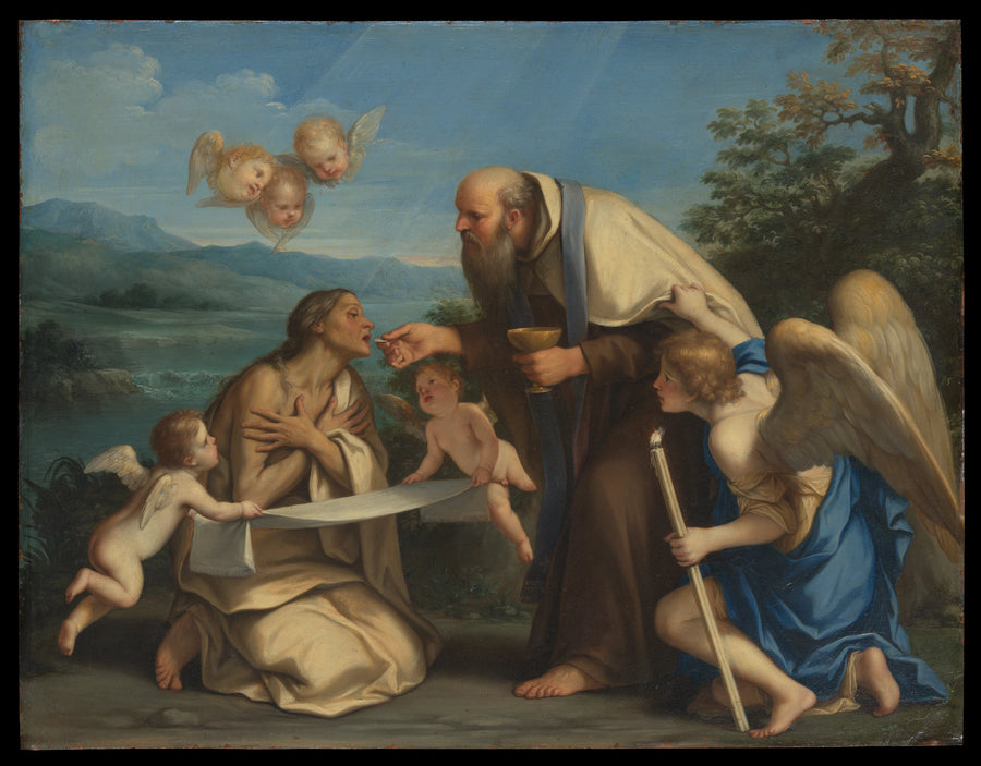 La dernière communion de Sainte Marie d'Egypte - Marcantonio Franceschini